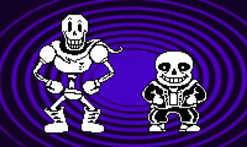 Papyrus And Sans Spooky Month Dance GIF