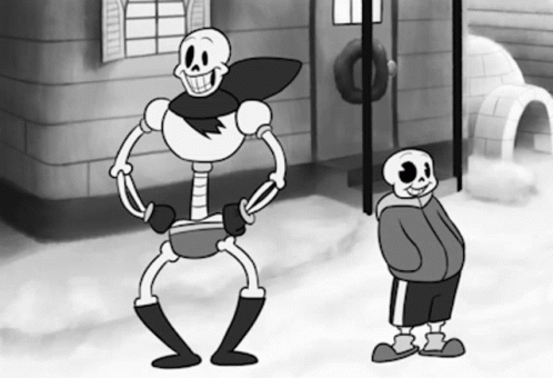 Papyrus Dancing Skeleton Meme GIF
