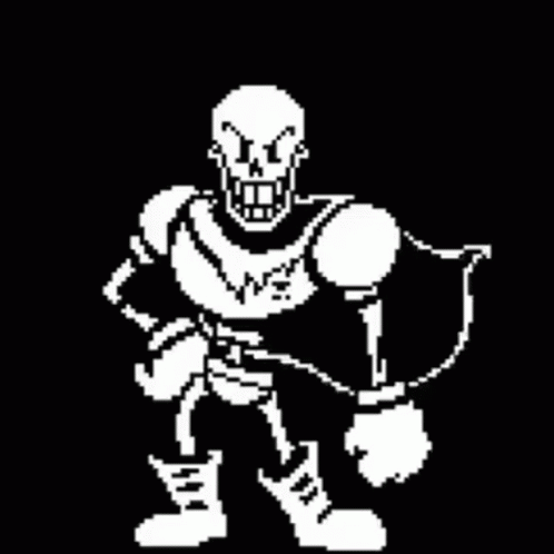 Papyrus from Undertale Skeleton with Cape and Gloves