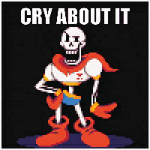Papyrus Pixel Art Cry About It
