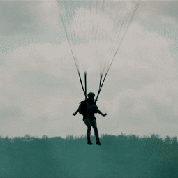 Paragliding Funny Moment GIF