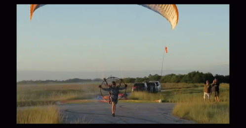 Paragliding Initial Run GIF