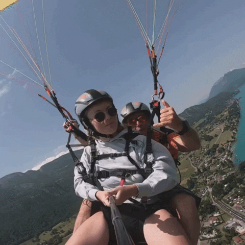 Paragliding Rock Hands GIF