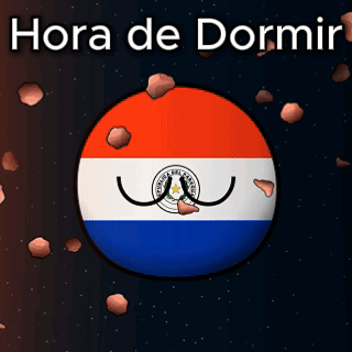Paraguay Ball Saying Hora de Dormir
