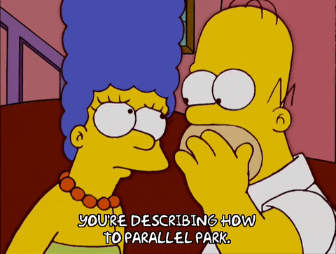 Parallel Parking Margie Homer Simpson GIF