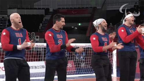Paralympic Goalball Team Clap Great Job Team GIF