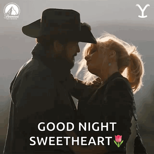 Paramount Network Poster Man And Woman Kissing GIF