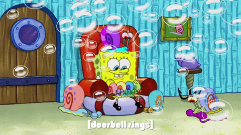 Pardon Me Spongebob Squarepants With Snails GIF