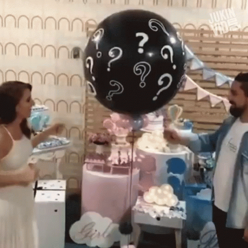 Parent Jumping Of Joy On Baby Shower GIF