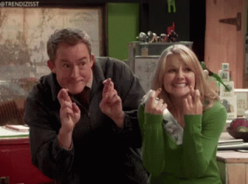 Parents Cross Fingers GIF