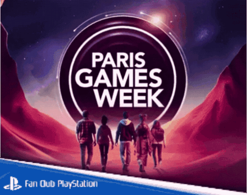 Paris Games Week Poster People Walking