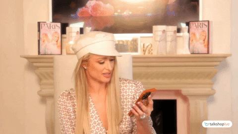 Paris Hilton Message Left On Read GIF