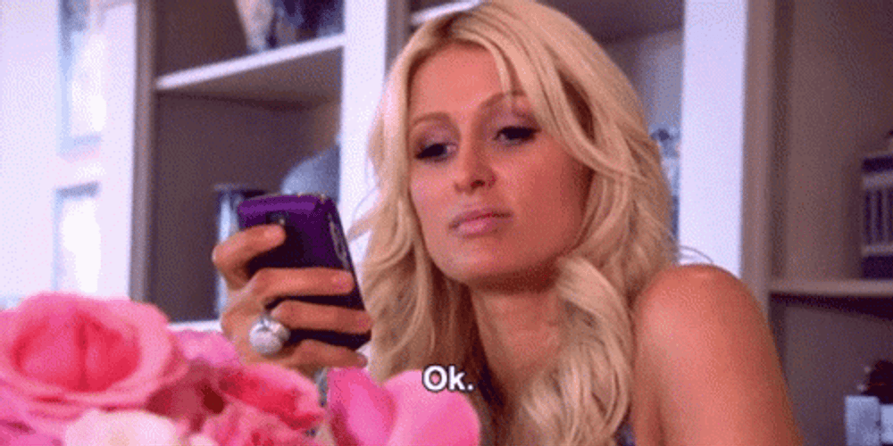 Paris Hilton Saying Okay GIF