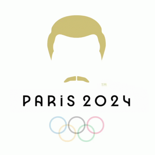 Paris Olympics 2024 Colorful Logo GIF