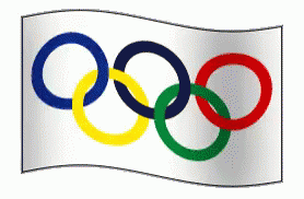 Paris Olympics 2024 Logo Flag GIF
