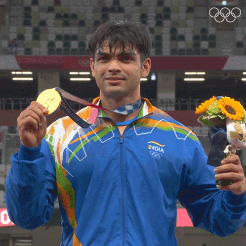Paris Olympics 2024 Neeraj Chopra GIF