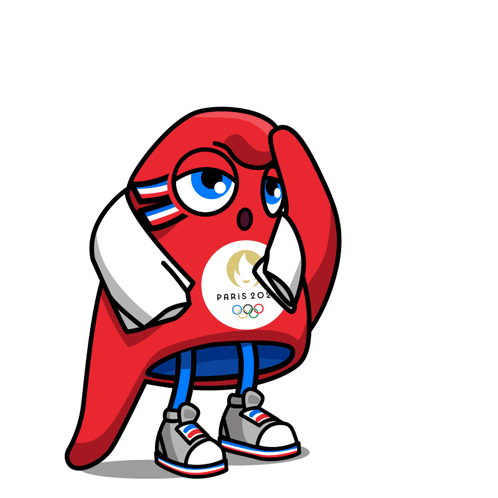 Paris Olympics 2024 Phryge Sweating GIF