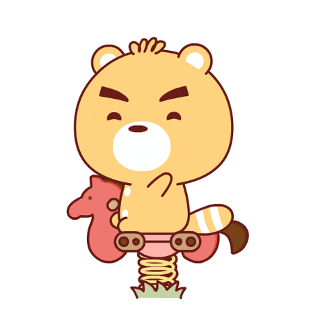 Park Horse Pony Bear GIF