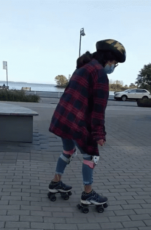 Park Roller Skating Fail GIF