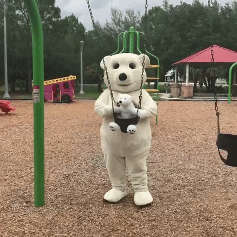Park Swing Bears Father's Day GIF