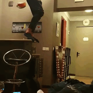 When I Try To Be Cool Parkour GIF