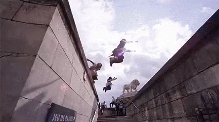 Parkour In The Heights GIF