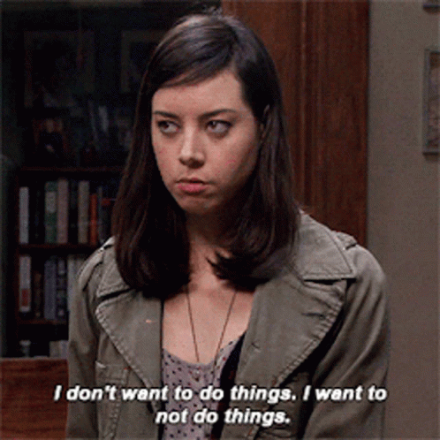 Parks And Rec Aubrey Plaza I Dont Want GIF
