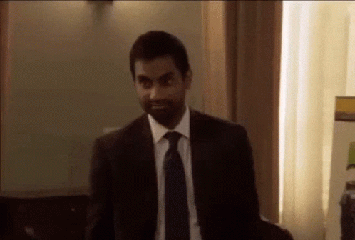 Parks And Rec Aziz Ansari Funny Smile GIF