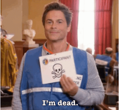 Parks And Rec Im Dead GIF