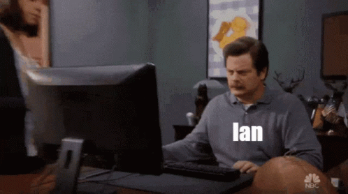 Parks And Rec Ron Swanson Computer Ian Taf GIF