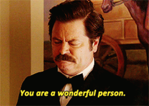 Parks And Rec You Are A Wonderful Person GIF