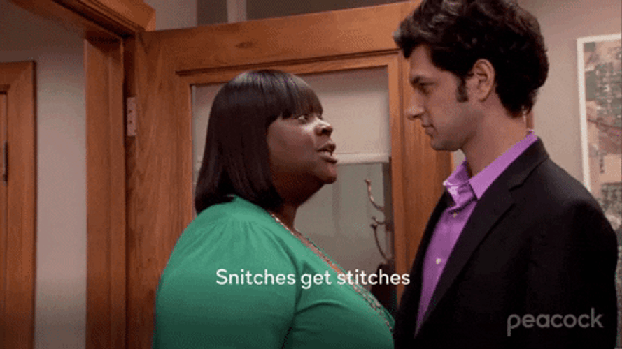 Parks And Recreation Donna Meagle Snitches Get Stitches GIF