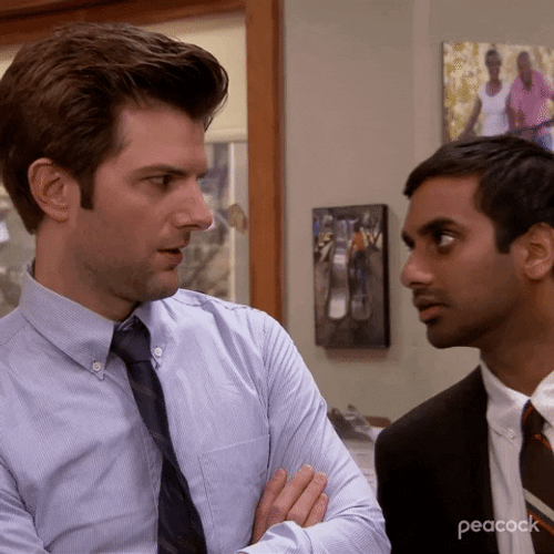 Parks And Recreation Suspicious GIF