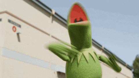 Parody Kermit Falling Off Building GIF
