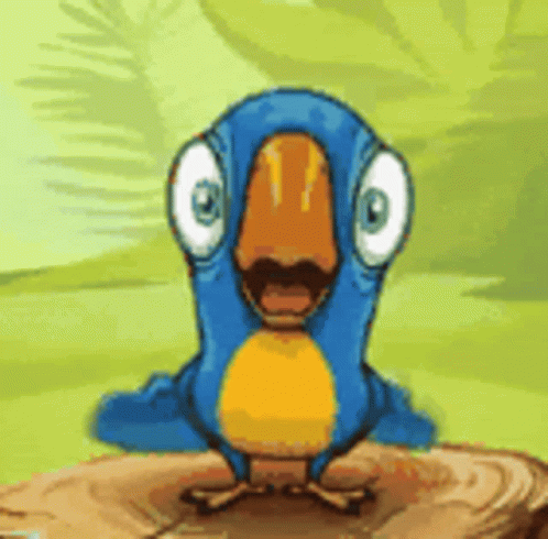 Cartoon Parrot Dancing GIF