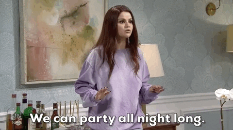 Party All Night Long Selena Gomez GIF