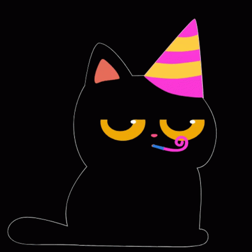 Party Cat Teftel Birthday GIF