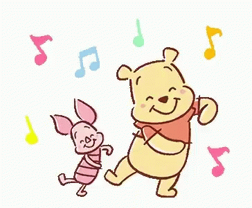 Party Dancing Winnie The Pooh And Piglet GIF