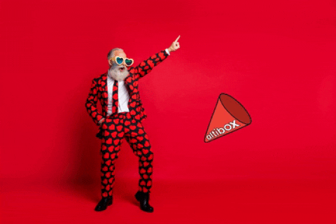 Party Grandpa With Party Popper GIF