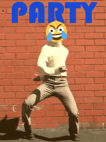 Party Hard Emoji Meme GIF