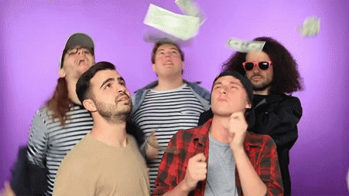 Party Make It Rain Money GIF
