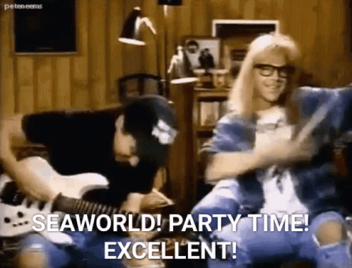 Party On Wayne And Garth Rocking GIF