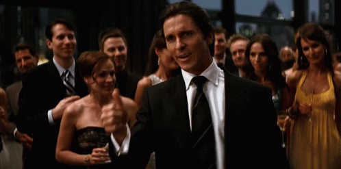 Party On Wayne Christian Bale GIF