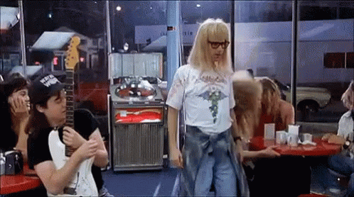 Party On Wayne Jamming On GIF