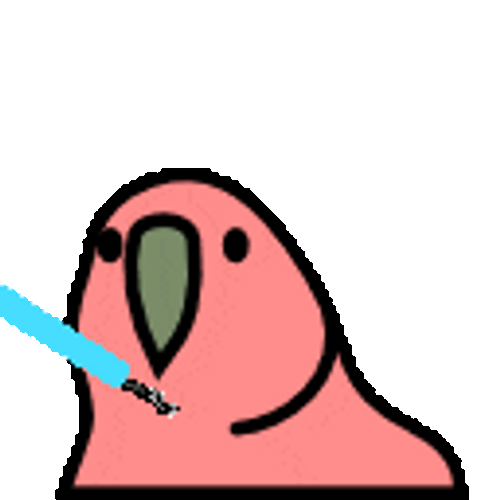 Party Parrot With Star Wars Laser Sword GIF