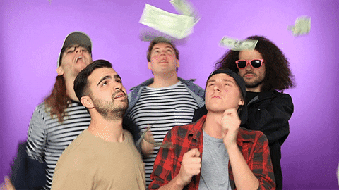 Party People Raining Money GIF