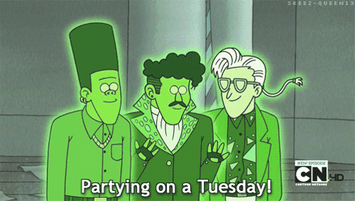 Partying On A Tuesday Ballroom Ghosts GIF