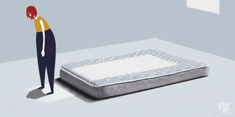 Passing Out Tired Mattress Sleep GIF