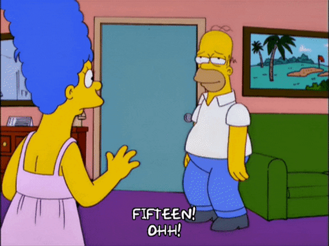 Passing Out Drunk Homer Simpson Ohh GIF