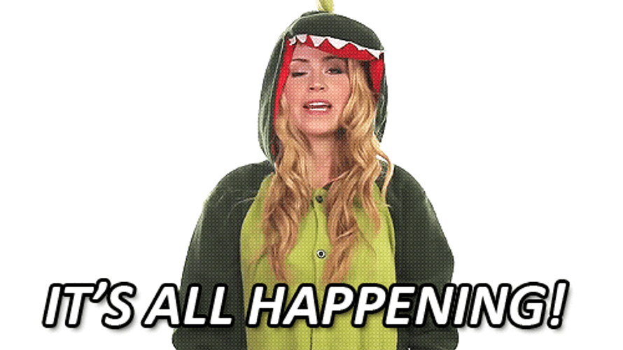 Passing Out It's All Happening Dinosaur GIF